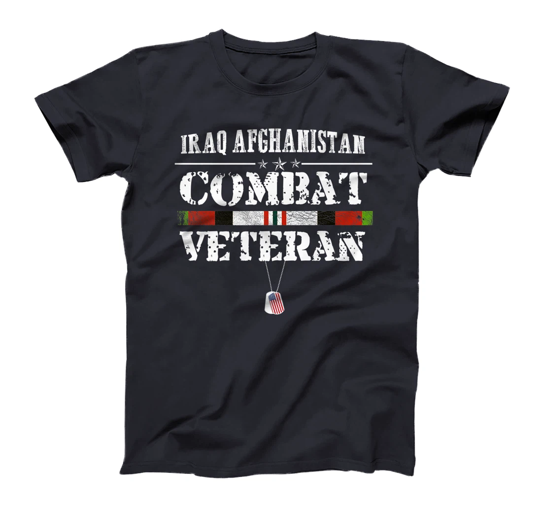 Iraq Afghanistan Combat Veteran Proud Army Military Vintage Premium T-Shirt