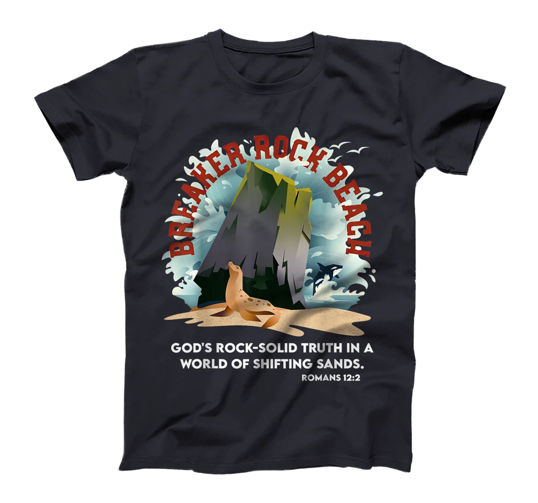 Breaker Rock Beach Gods Rock Solid Truth In A World VBS 2024 T-Shirt