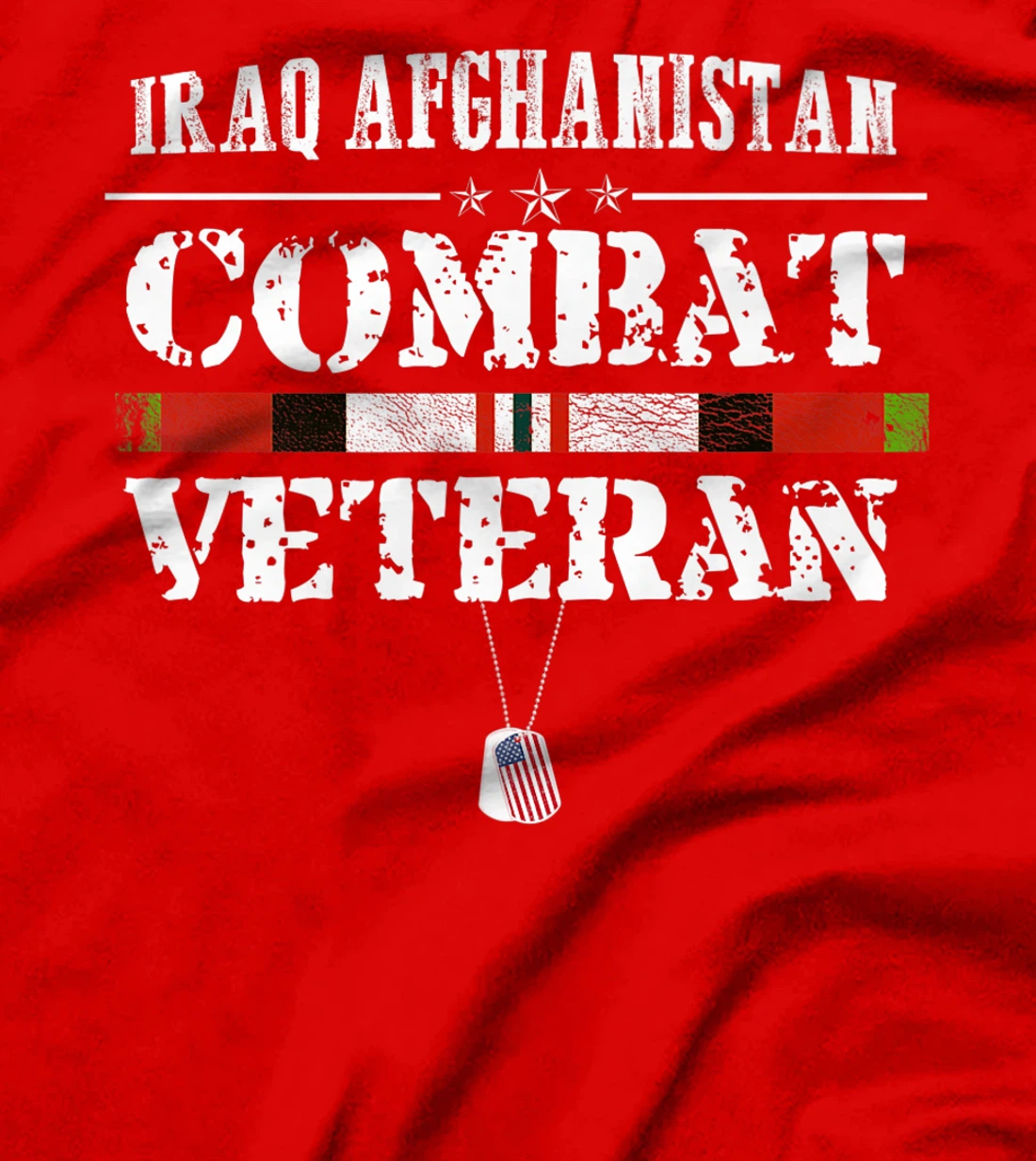 Iraq Afghanistan Combat Veteran Proud Army Military Vintage Premium T-Shirt
