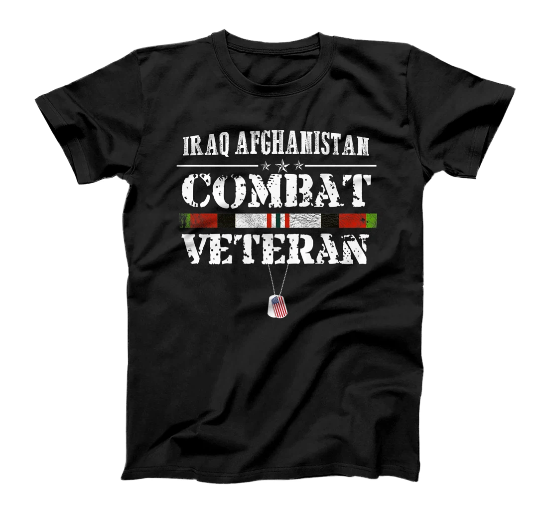 Iraq Afghanistan Combat Veteran Proud Army Military Vintage Premium T-Shirt