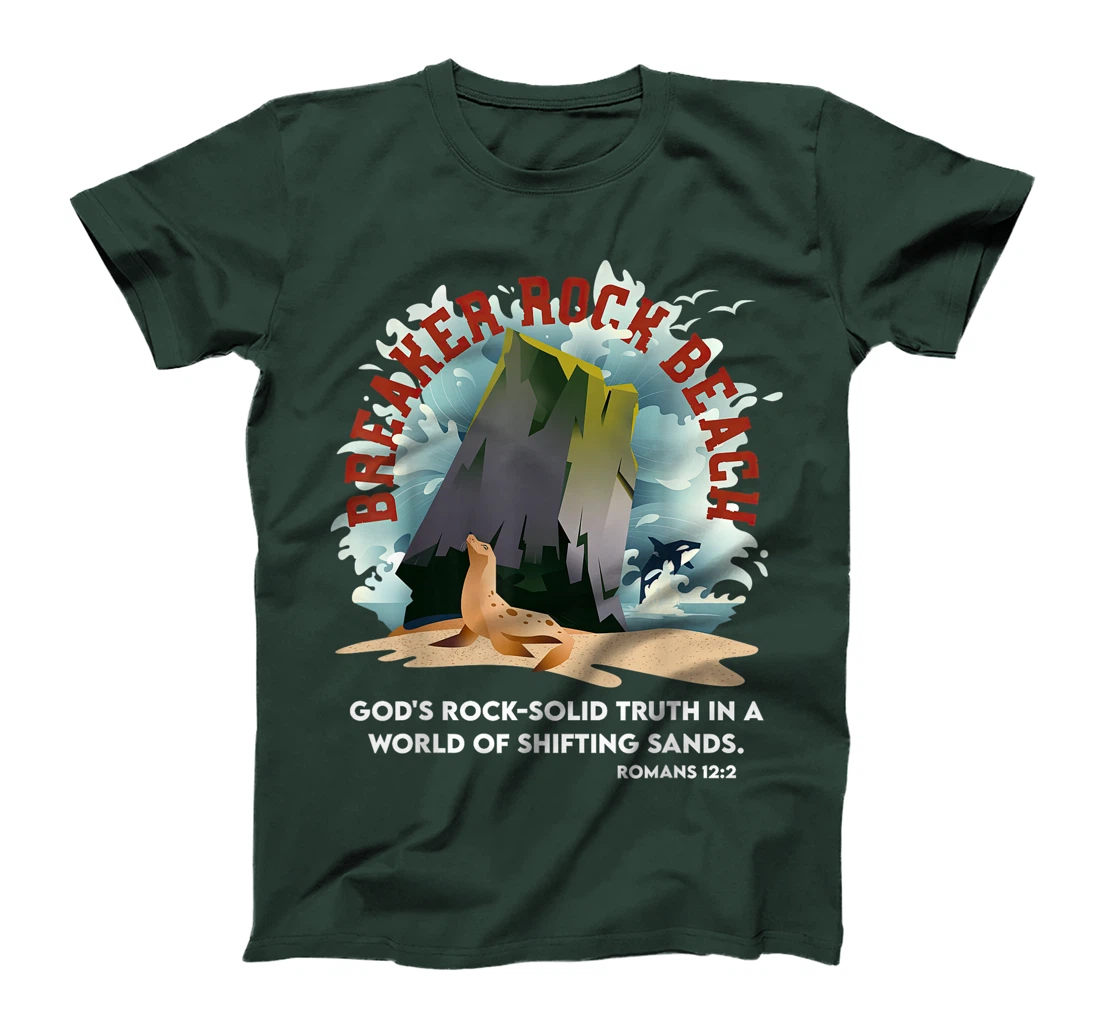 Breaker Rock Beach Gods Rock Solid Truth In A World VBS 2024 T-Shirt