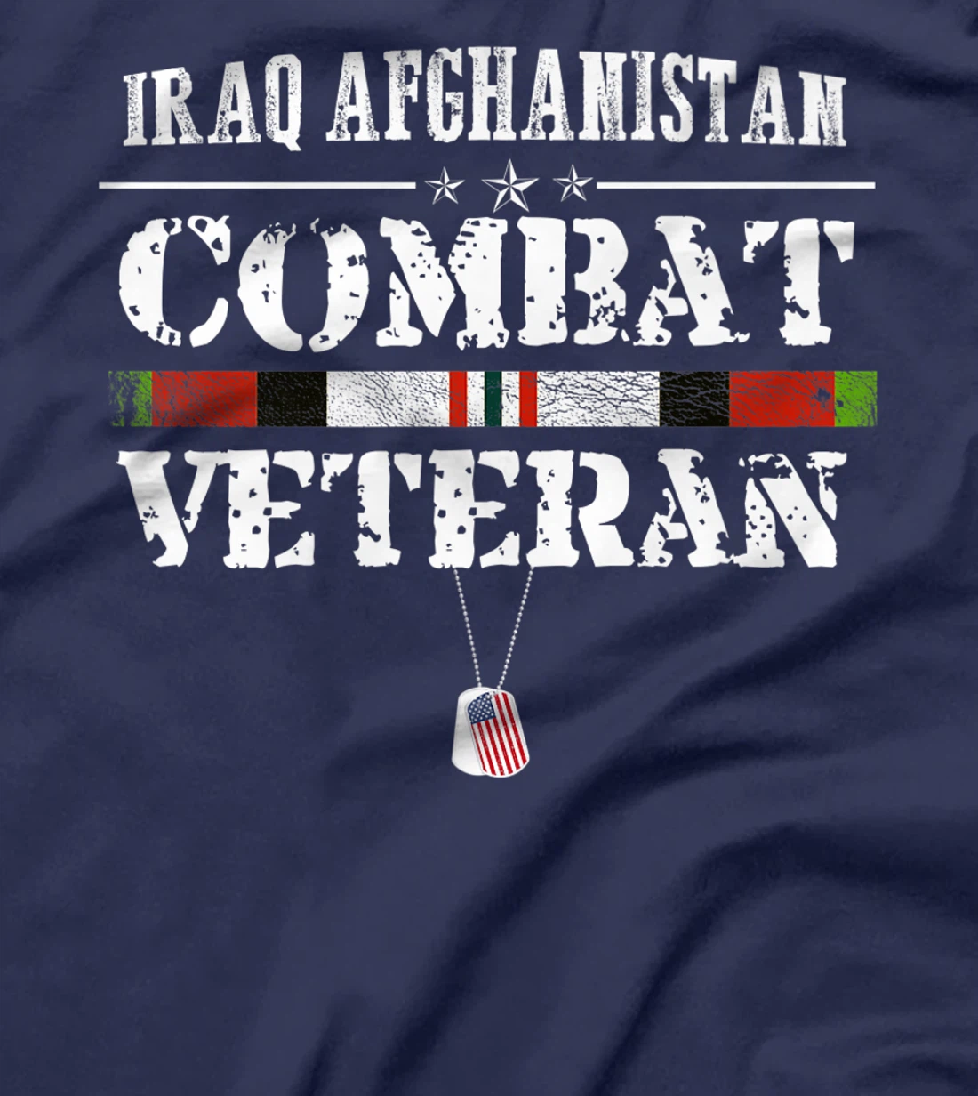 Iraq Afghanistan Combat Veteran Proud Army Military Vintage Premium T-Shirt