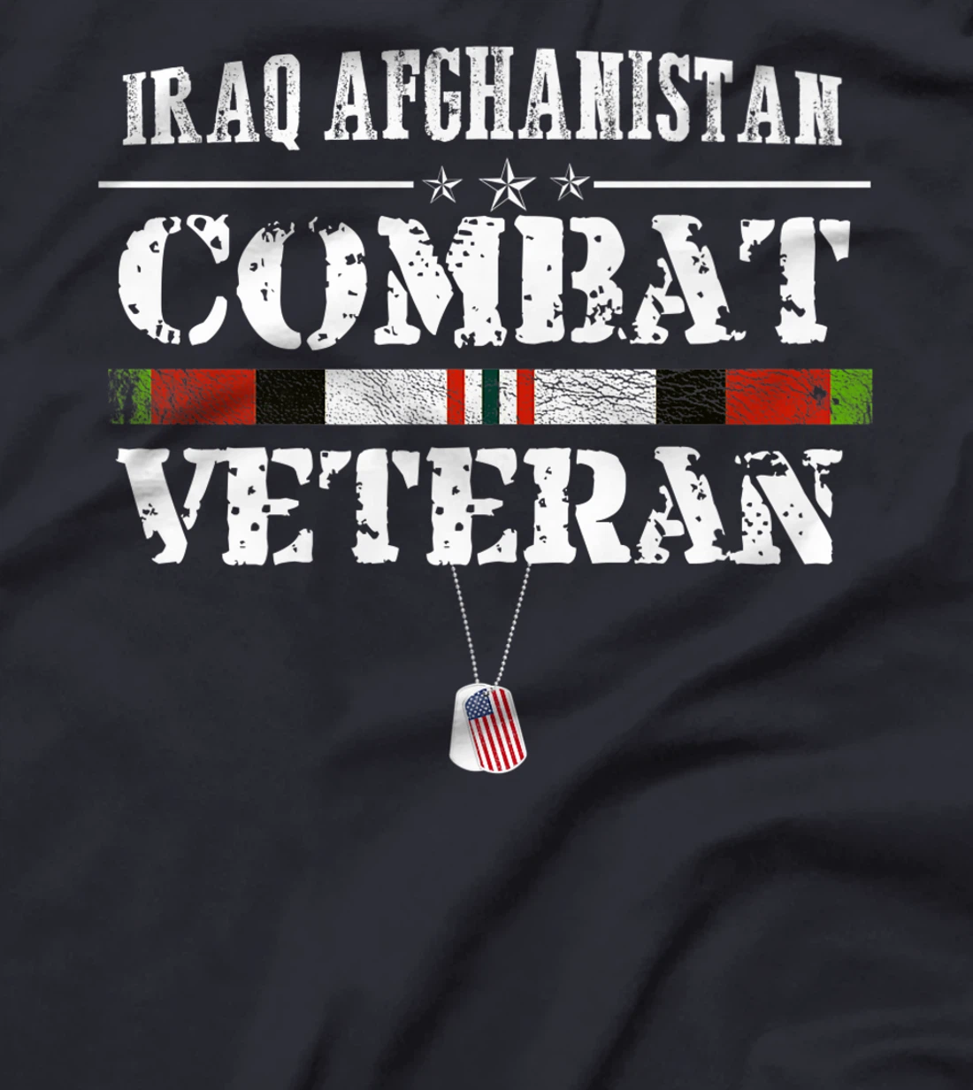 Iraq Afghanistan Combat Veteran Proud Army Military Vintage Premium T-Shirt