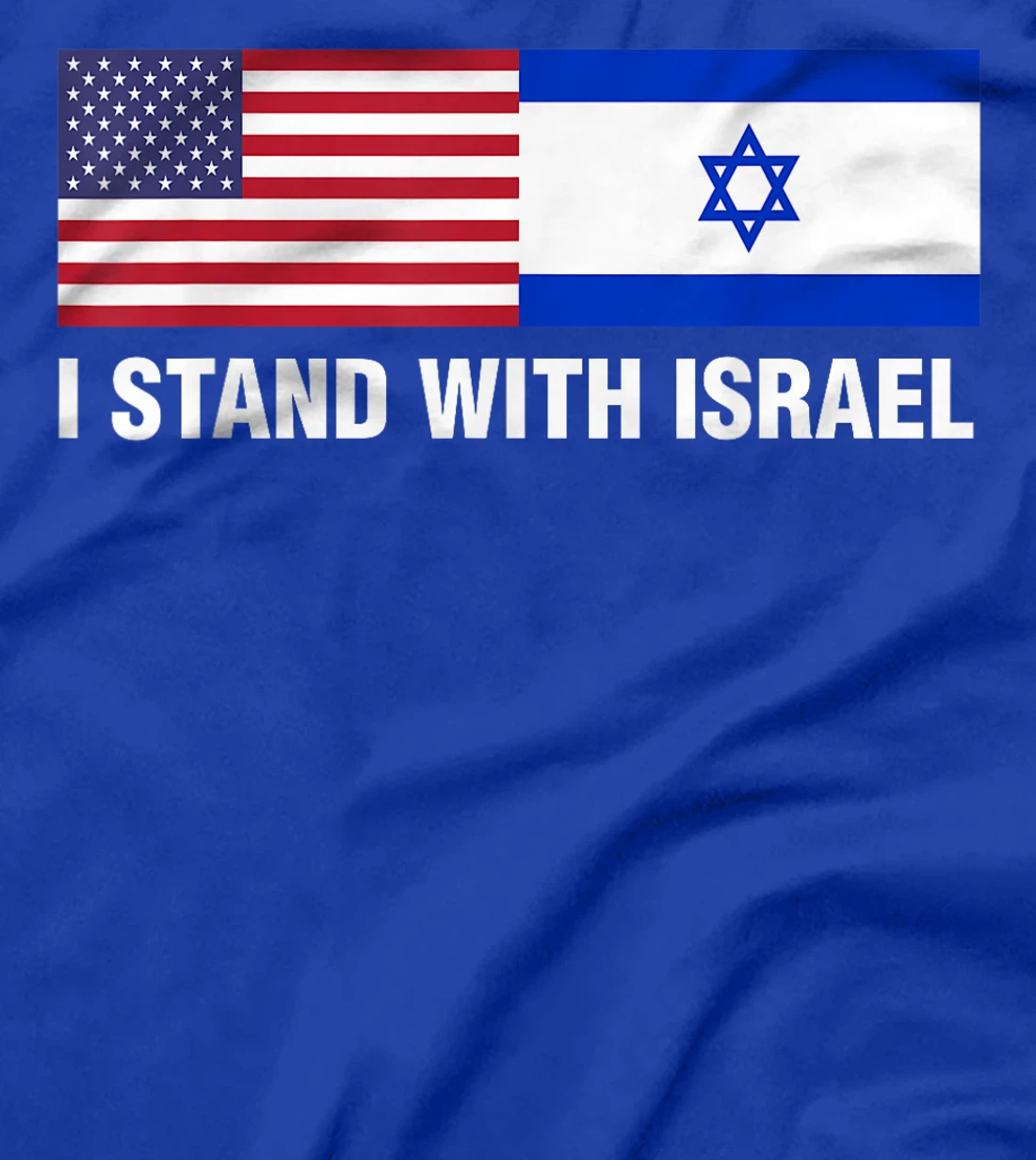 I Stand With Israel American Flag T-Shirt