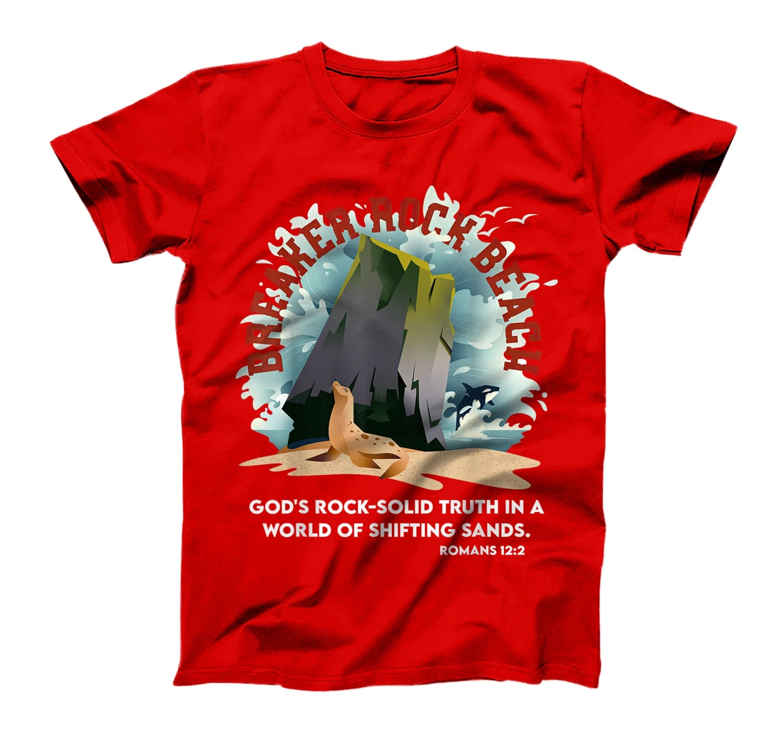 Breaker Rock Beach Gods Rock Solid Truth In A World VBS 2024 T-Shirt