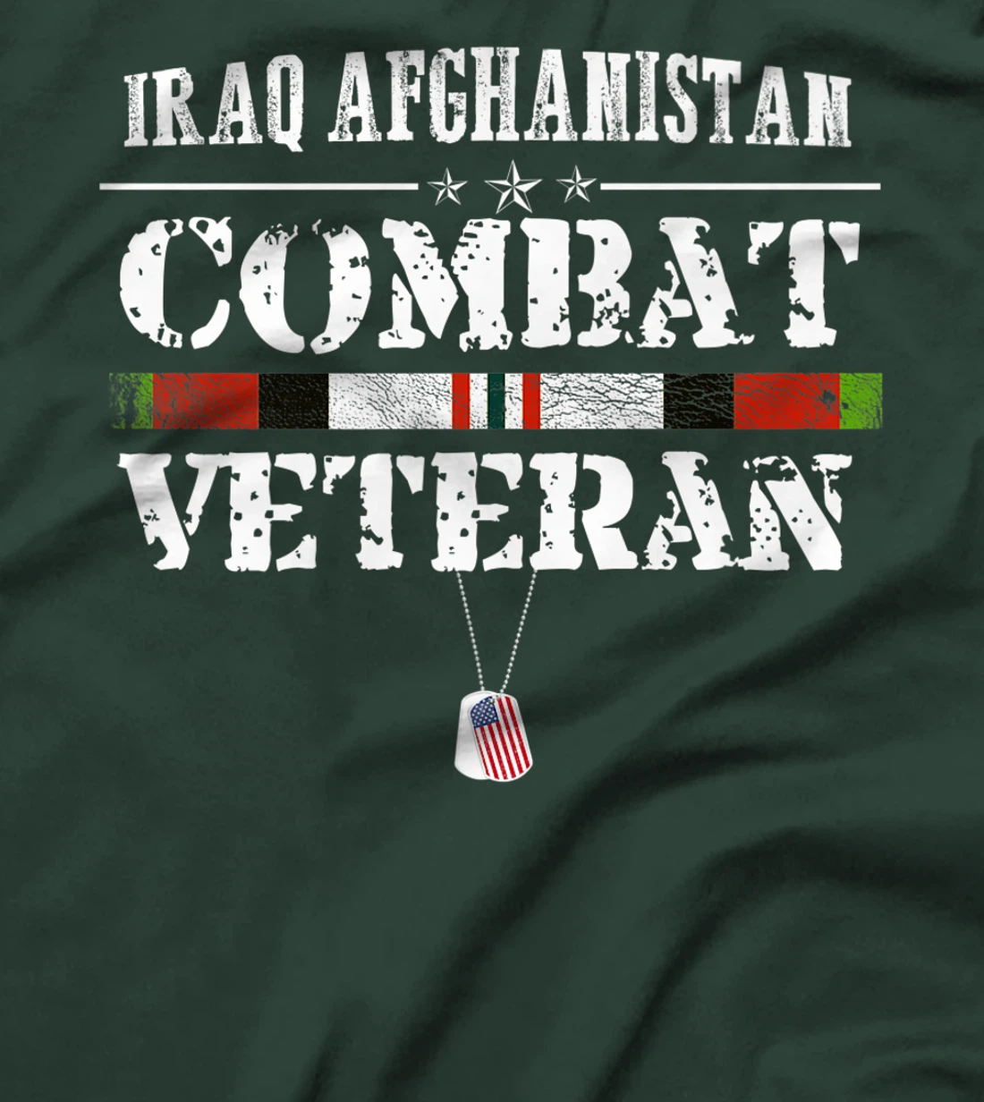 Iraq Afghanistan Combat Veteran Proud Army Military Vintage Premium T-Shirt
