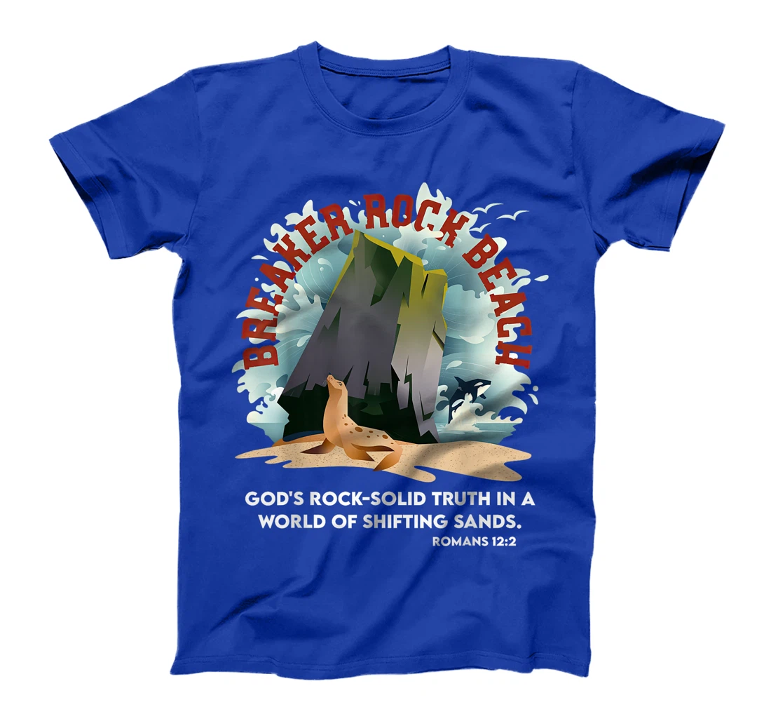 Breaker Rock Beach Gods Rock Solid Truth In A World VBS 2024 T-Shirt