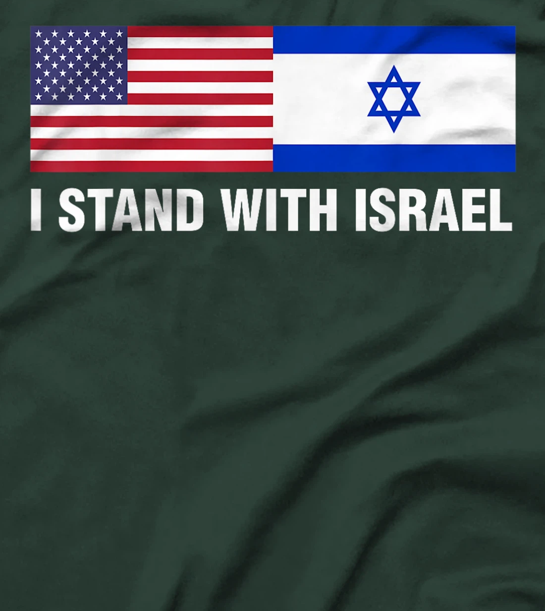 I Stand With Israel American Flag T-Shirt