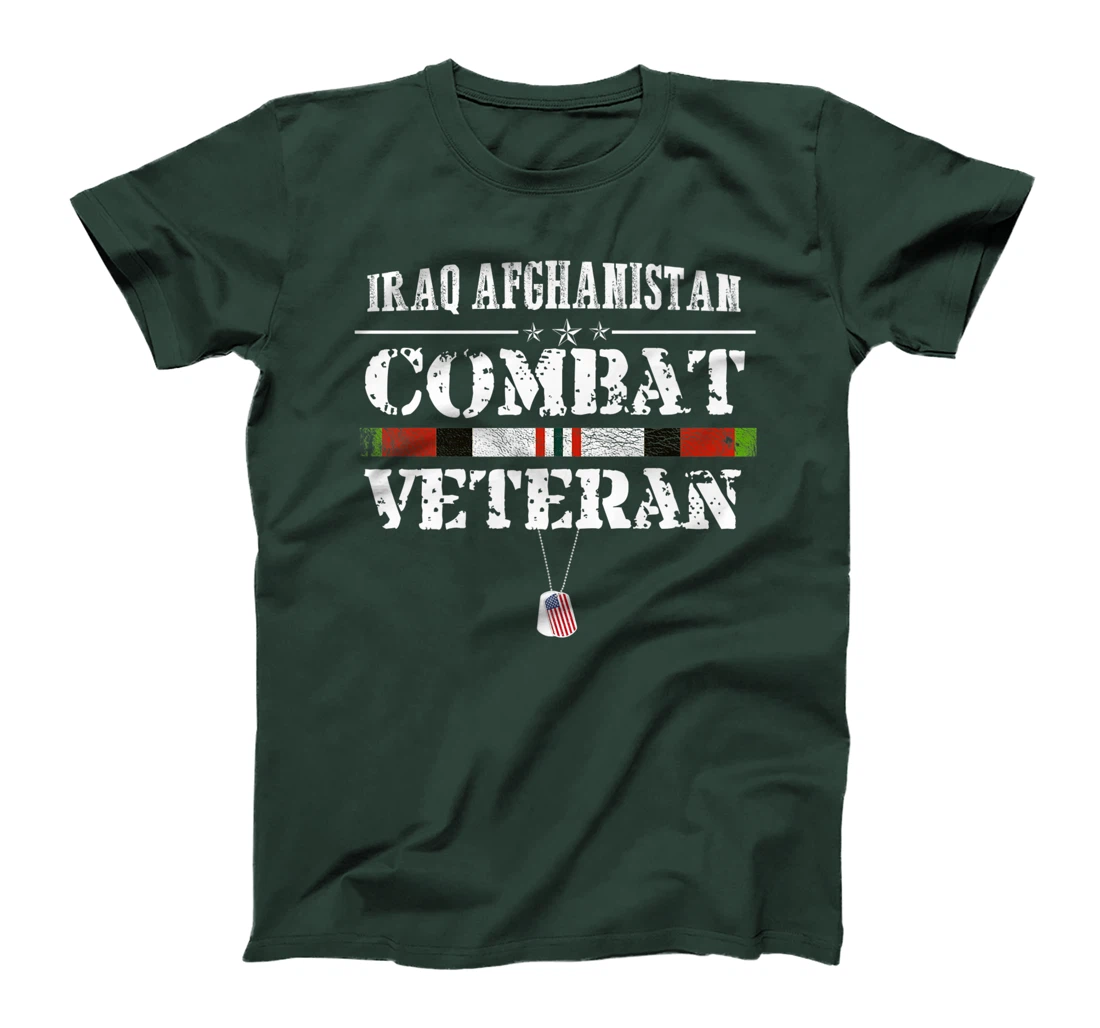 Iraq Afghanistan Combat Veteran Proud Army Military Vintage Premium T-Shirt