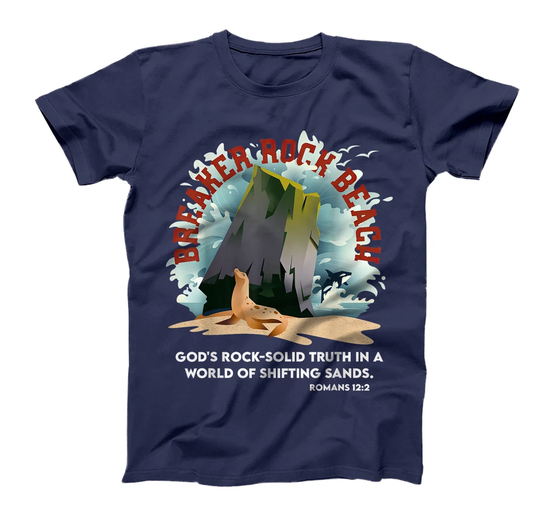 Breaker Rock Beach Gods Rock Solid Truth In A World VBS 2024 T-Shirt