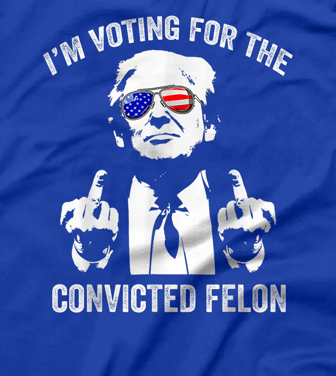 I'm Voting For The Convicted Felon Funny Trump T-Shirt