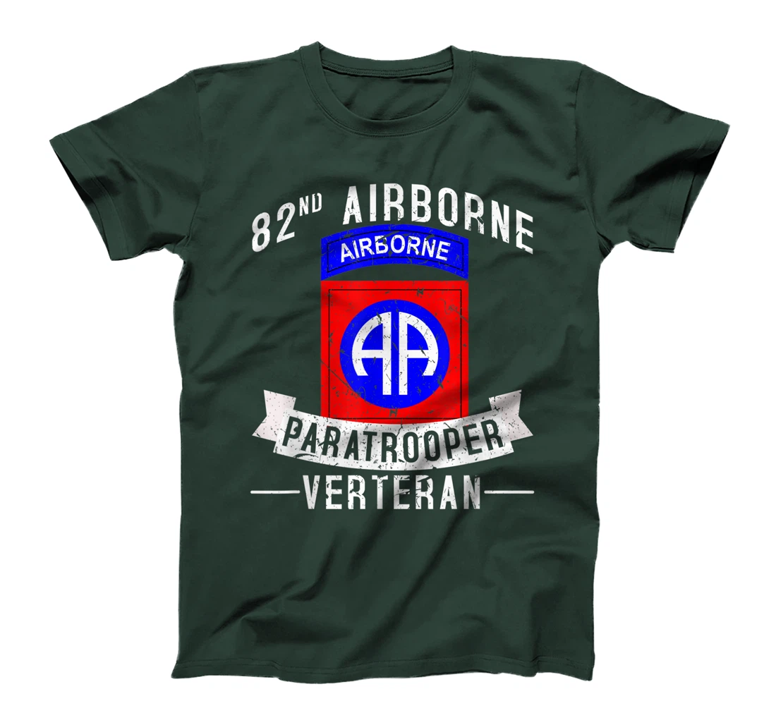 82nd Airborne Division Paratrooper Army Veteran T-Shirt