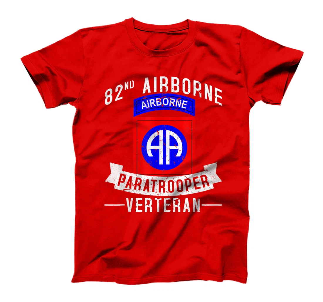 82nd Airborne Division Paratrooper Army Veteran T-Shirt