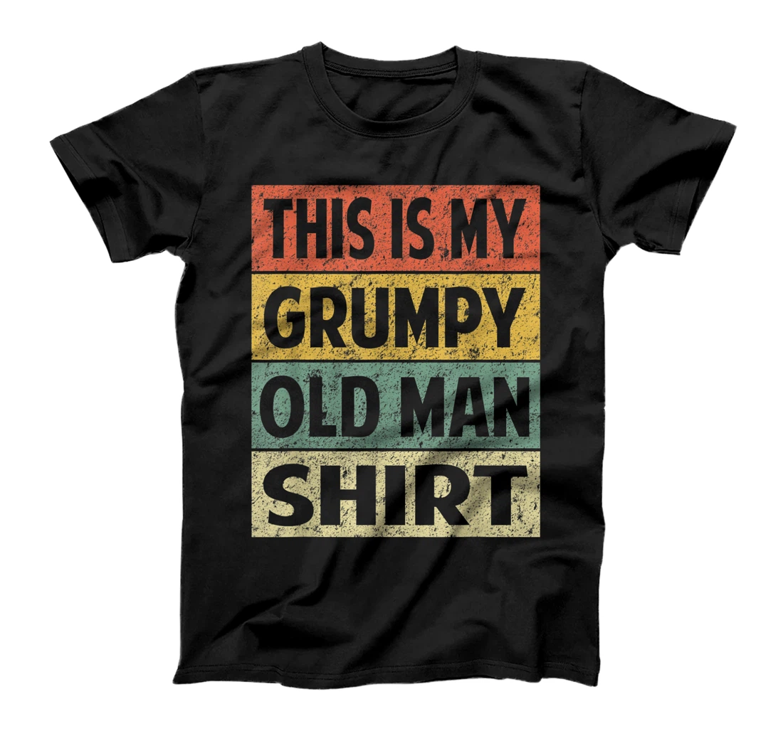 Grumpy Shirt Funny Retro Grumpy Old Man Veteran T-Shirt