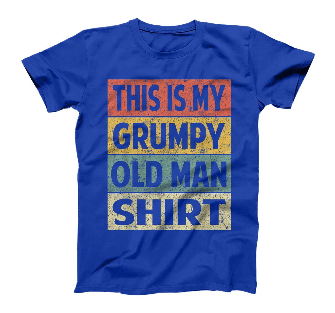 Grumpy Shirt Funny Retro Grumpy Old Man Veteran T-Shirt