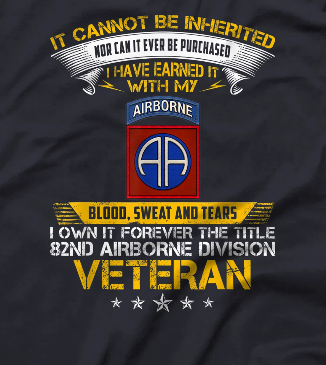 Forever The Title 82Nd Airborne Division Veteran T-Shirt