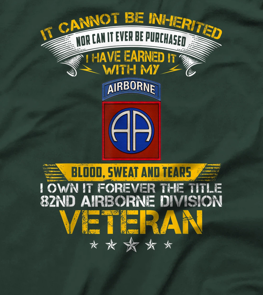 Forever The Title 82Nd Airborne Division Veteran T-Shirt