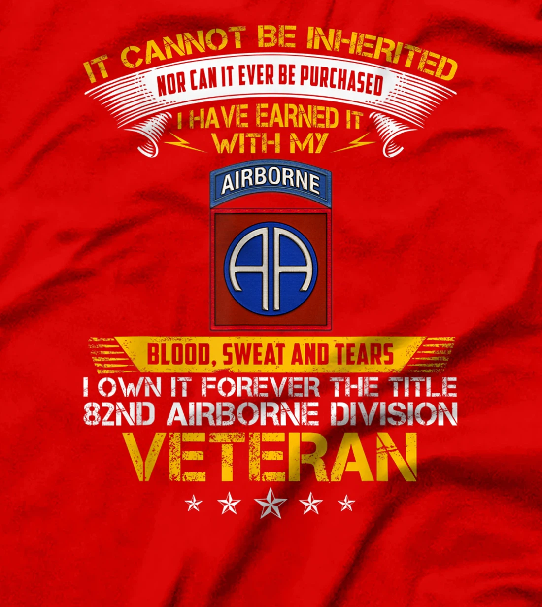 Forever The Title 82Nd Airborne Division Veteran T-Shirt