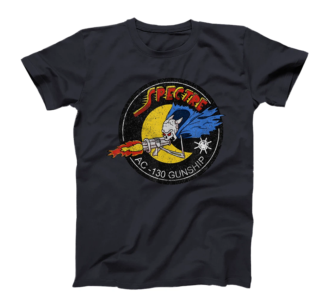 Vietnam Veteran AC-130 Military Gunship Ghost Aerial Gunner T-Shirt