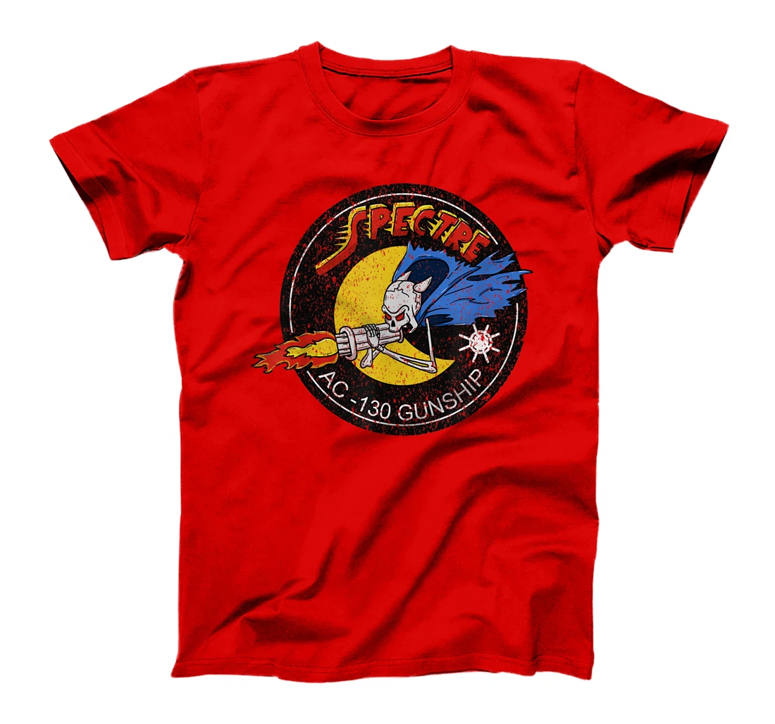 Vietnam Veteran AC-130 Military Gunship Ghost Aerial Gunner T-Shirt