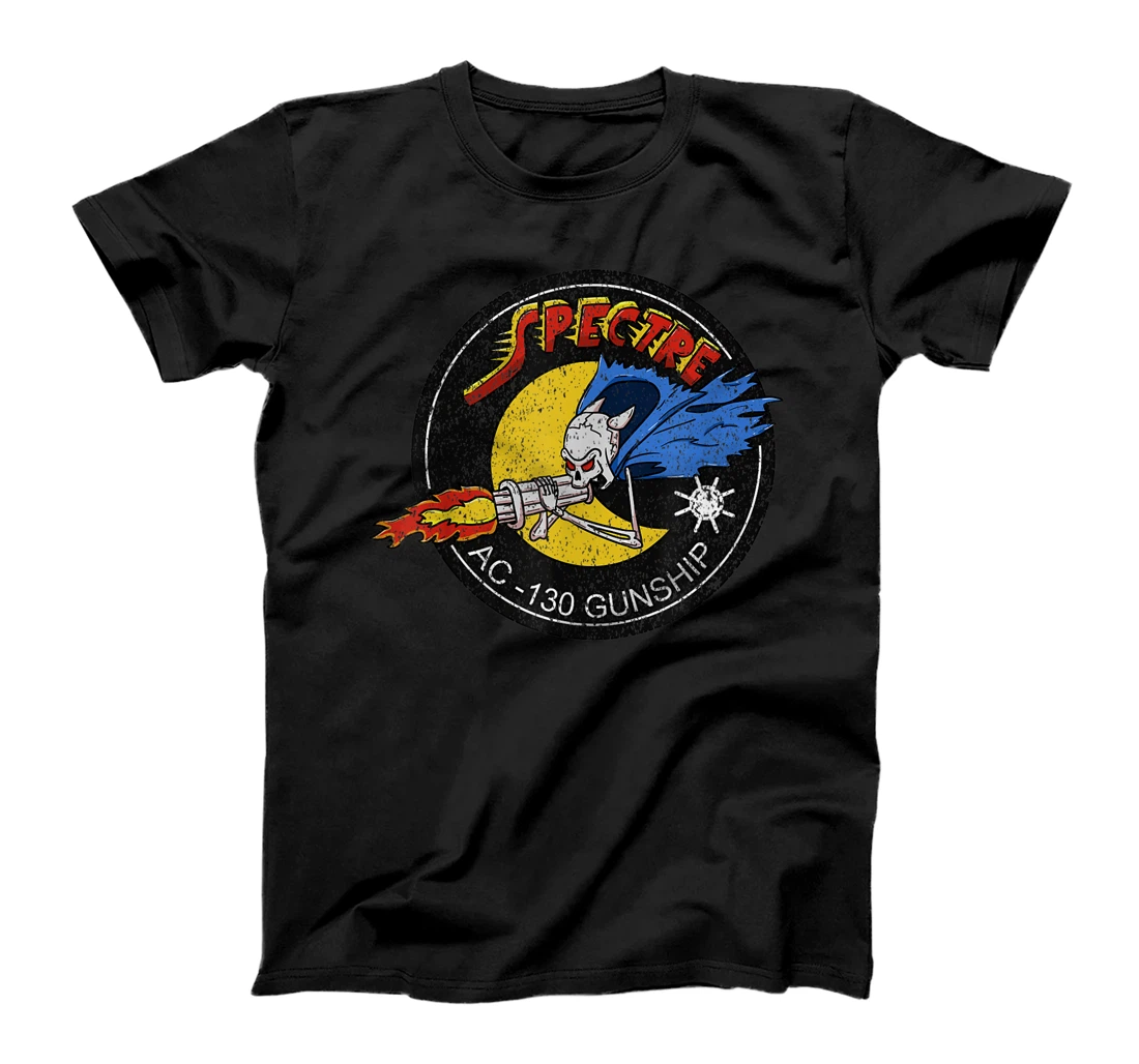 Vietnam Veteran AC-130 Military Gunship Ghost Aerial Gunner T-Shirt