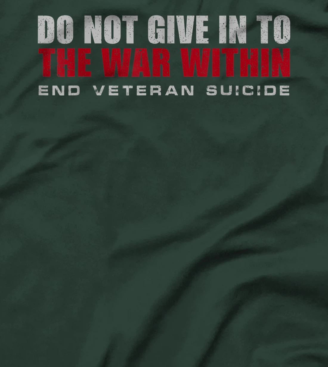Veteran Suicide Awareness PTSD Support Military T-Shirt