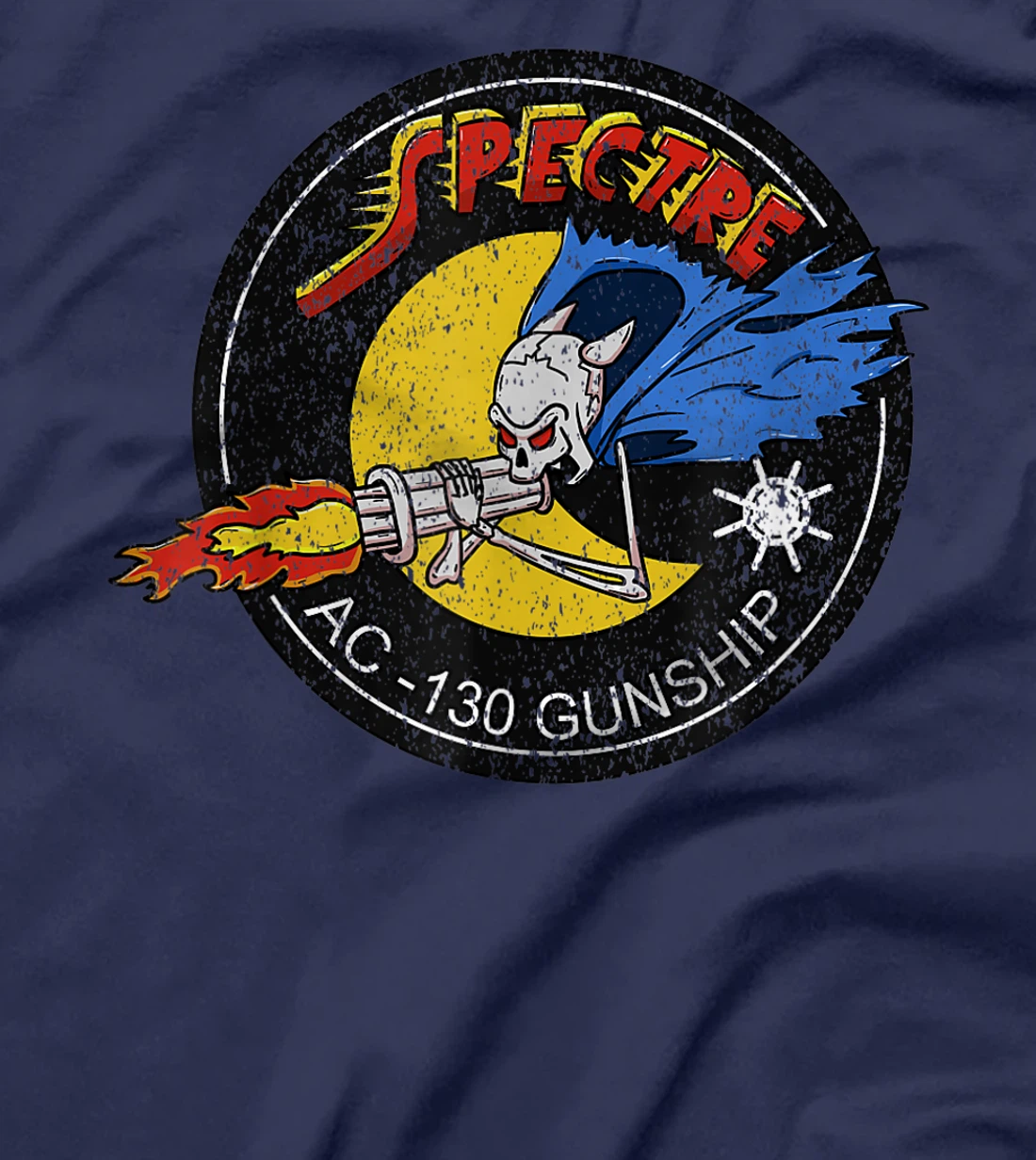 Vietnam Veteran AC-130 Military Gunship Ghost Aerial Gunner T-Shirt