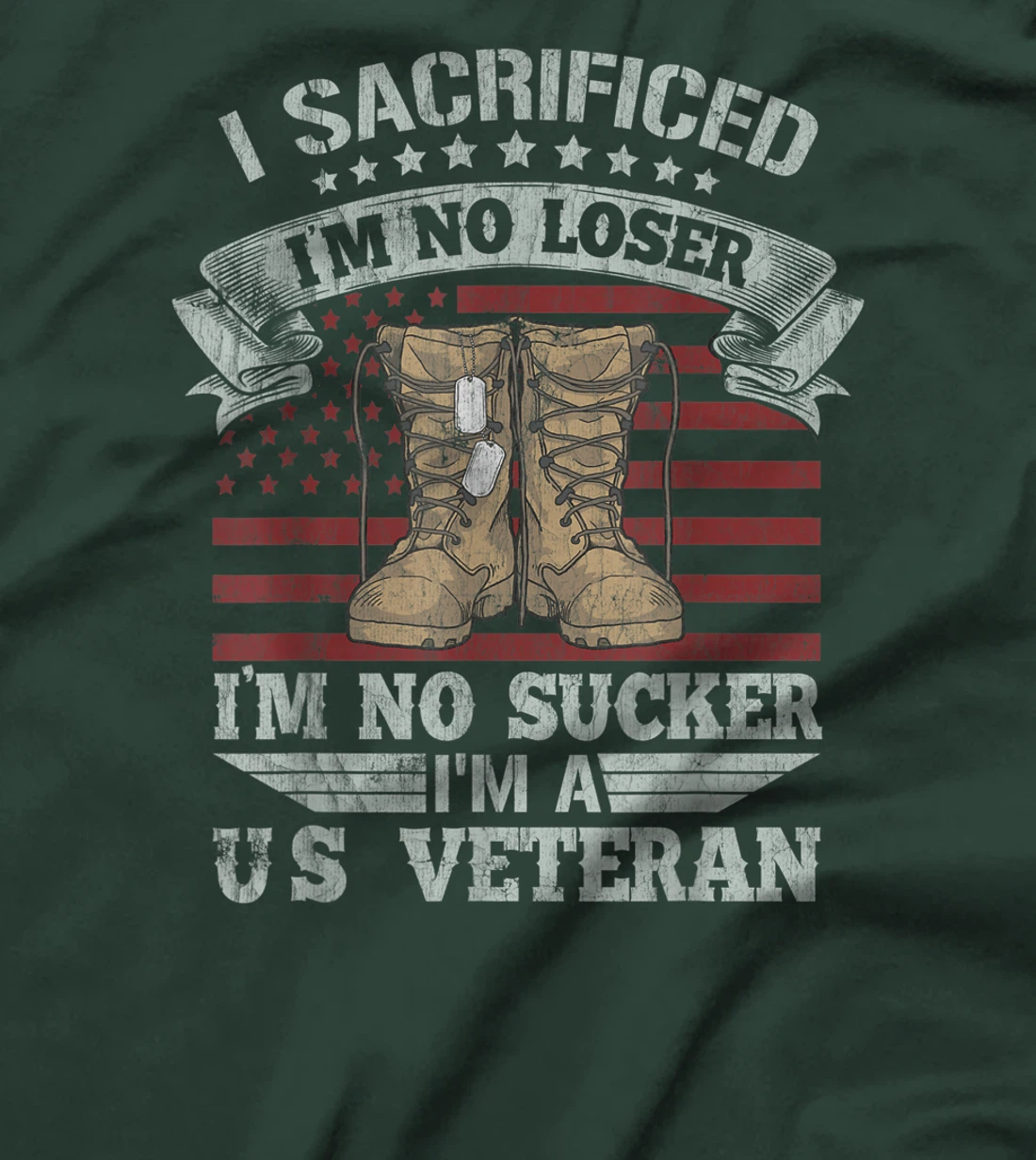 Veterans Are Not Suckers Or Losers I Sacrificed Perfect Gift T-Shirt