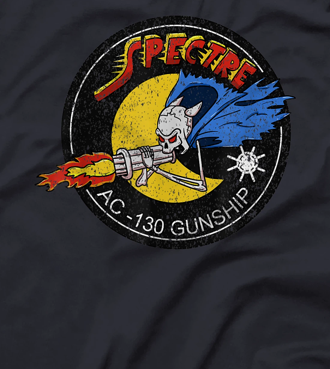 Vietnam Veteran AC-130 Military Gunship Ghost Aerial Gunner T-Shirt