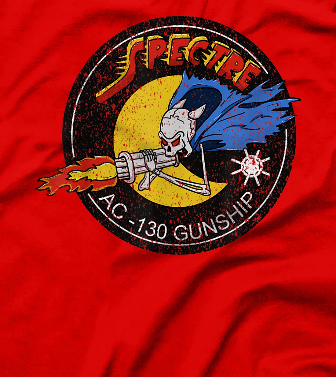 Vietnam Veteran AC-130 Military Gunship Ghost Aerial Gunner T-Shirt
