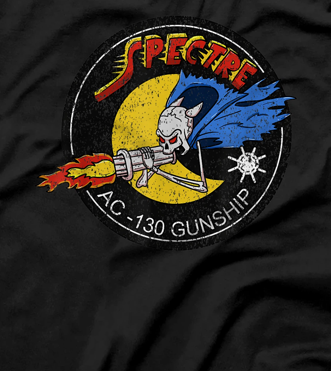 Vietnam Veteran AC-130 Military Gunship Ghost Aerial Gunner T-Shirt