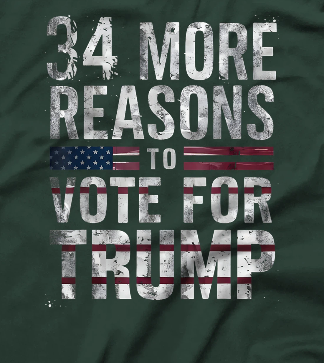 Trump Convicted Felon, 34 More Reasons To Vote For Trump T-Shirt