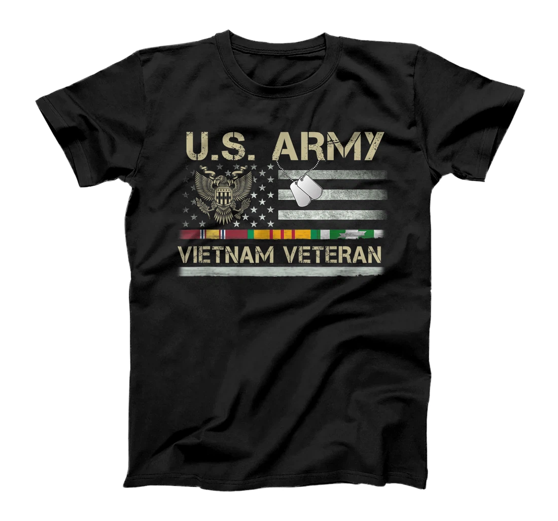 US Army Vietnam Veteran USA Flag Shirt, Veteran Vietnam Army T-Shirt