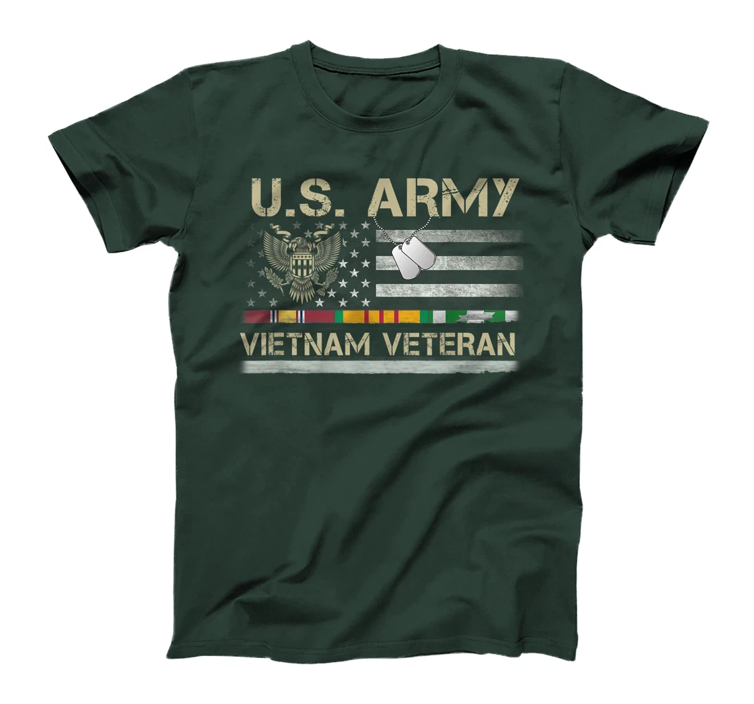 US Army Vietnam Veteran USA Flag Shirt, Veteran Vietnam Army T-Shirt