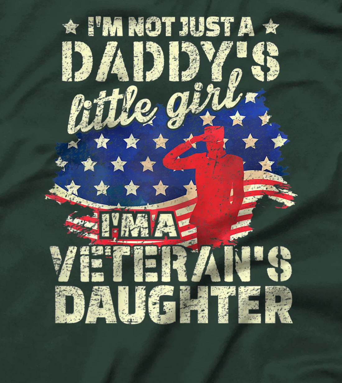 4th of July Proud American Veterans Day - Veteran's Daughter T-Shirt