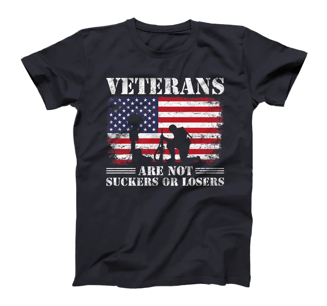 US Veterans Gift Respect Veterans Are Not Suckers Or Losers Premium T-Shirt
