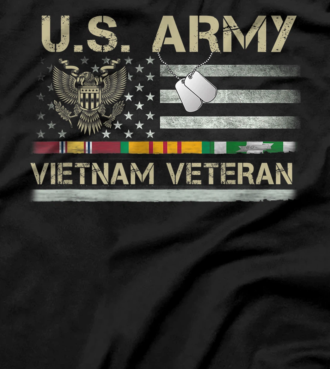 US Army Vietnam Veteran USA Flag Shirt, Veteran Vietnam Army T-Shirt