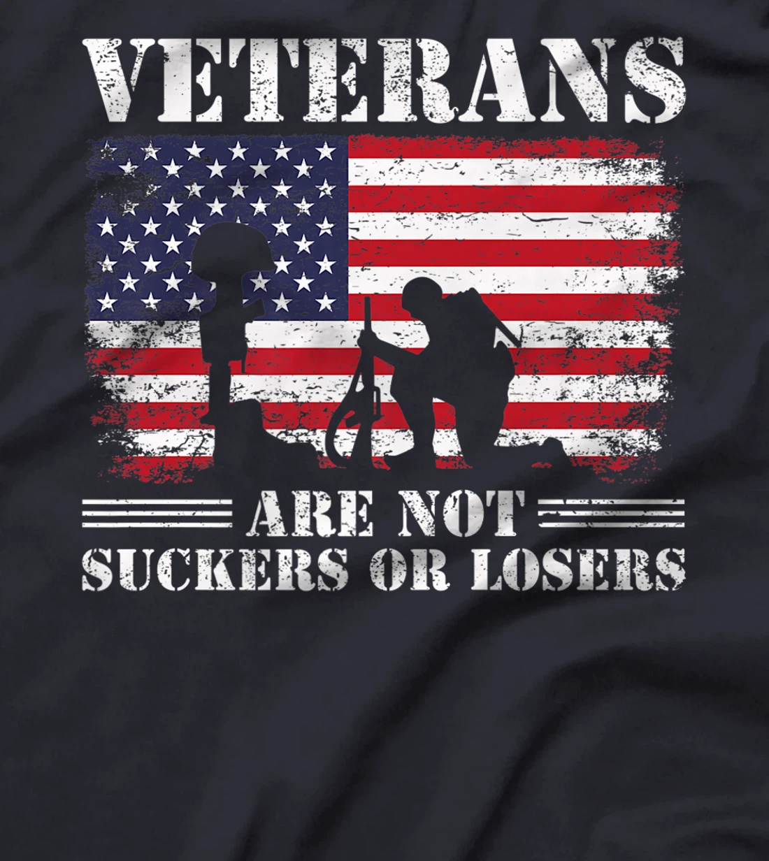 US Veterans Gift Respect Veterans Are Not Suckers Or Losers Premium T-Shirt