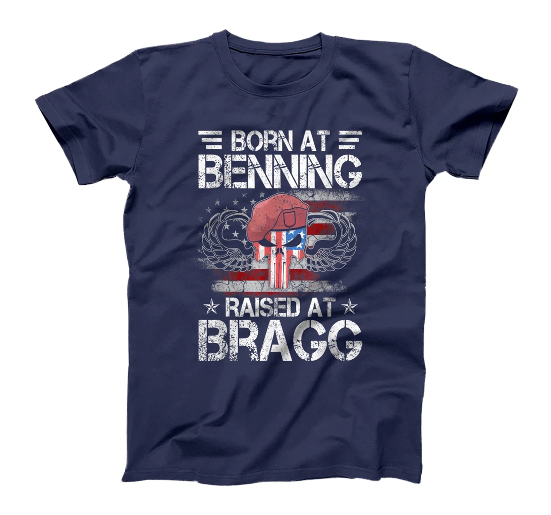 Born At Ft Benning Raised Fort Bragg Airborne, Veterans Day T-Shirt