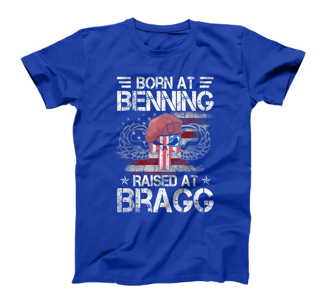 Born At Ft Benning Raised Fort Bragg Airborne, Veterans Day T-Shirt
