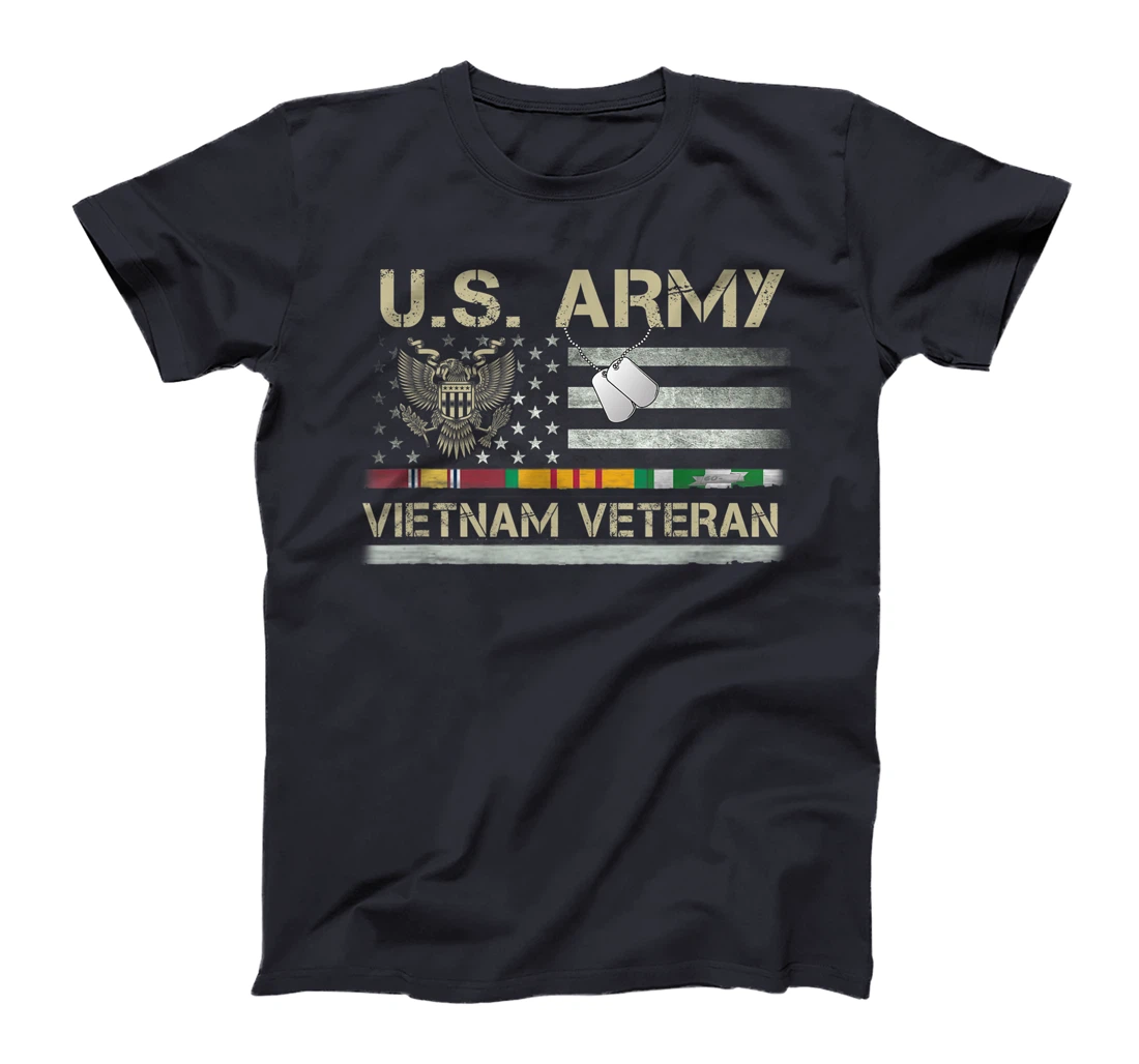 US Army Vietnam Veteran USA Flag Shirt, Veteran Vietnam Army T-Shirt