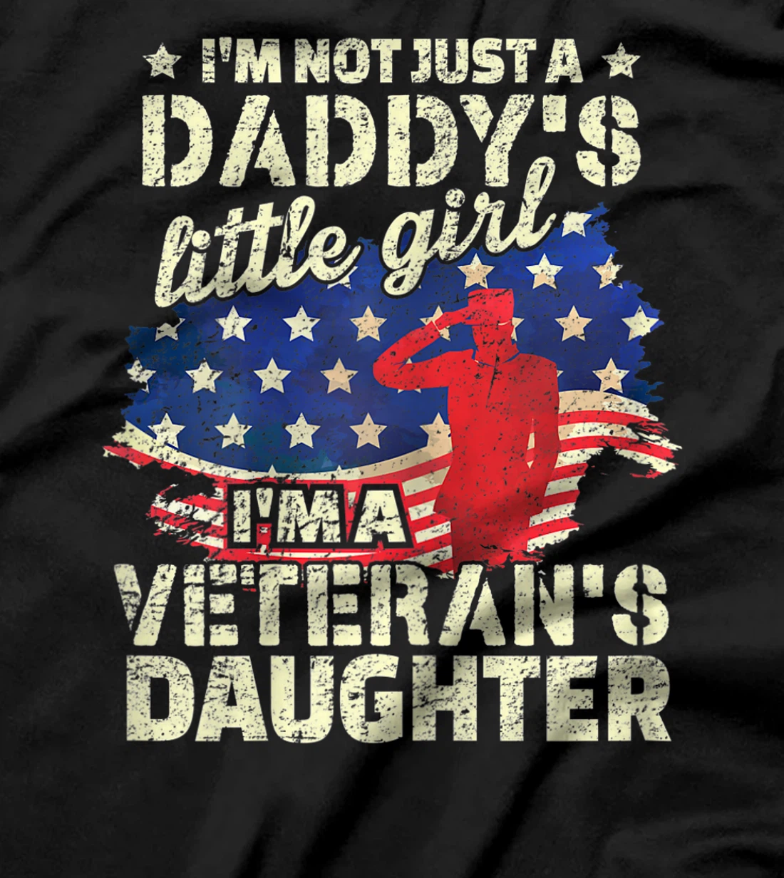 4th of July Proud American Veterans Day - Veteran's Daughter T-Shirt