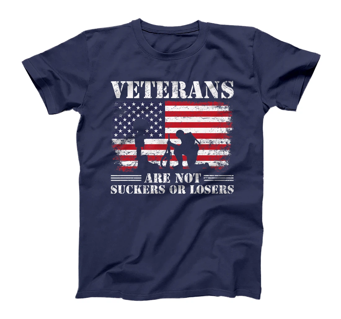US Veterans Gift Respect Veterans Are Not Suckers Or Losers Premium T-Shirt