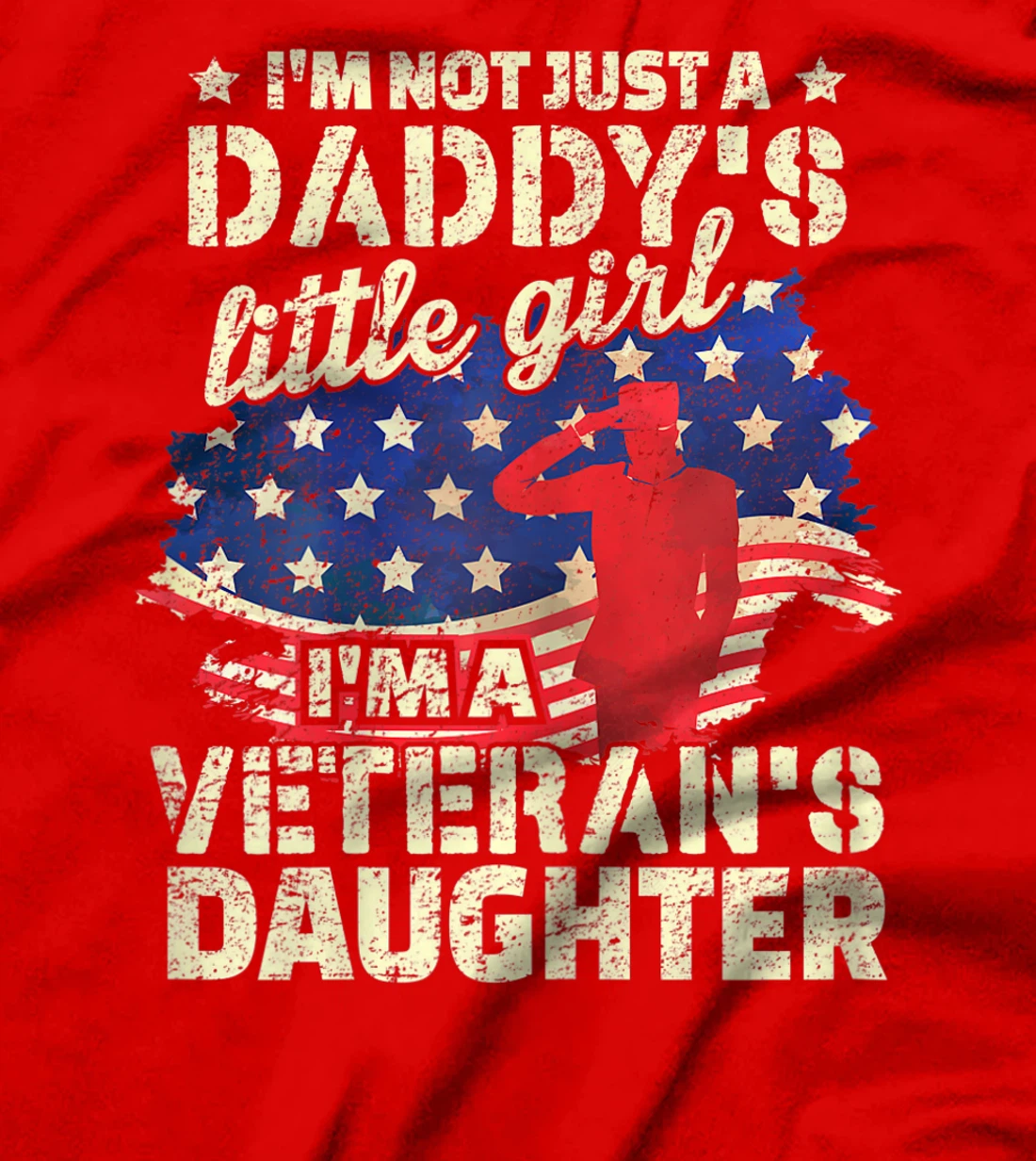 4th of July Proud American Veterans Day - Veteran's Daughter T-Shirt