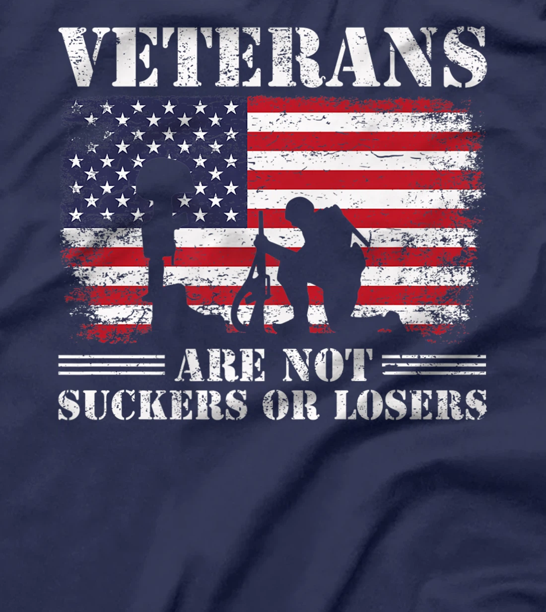 US Veterans Gift Respect Veterans Are Not Suckers Or Losers Premium T-Shirt