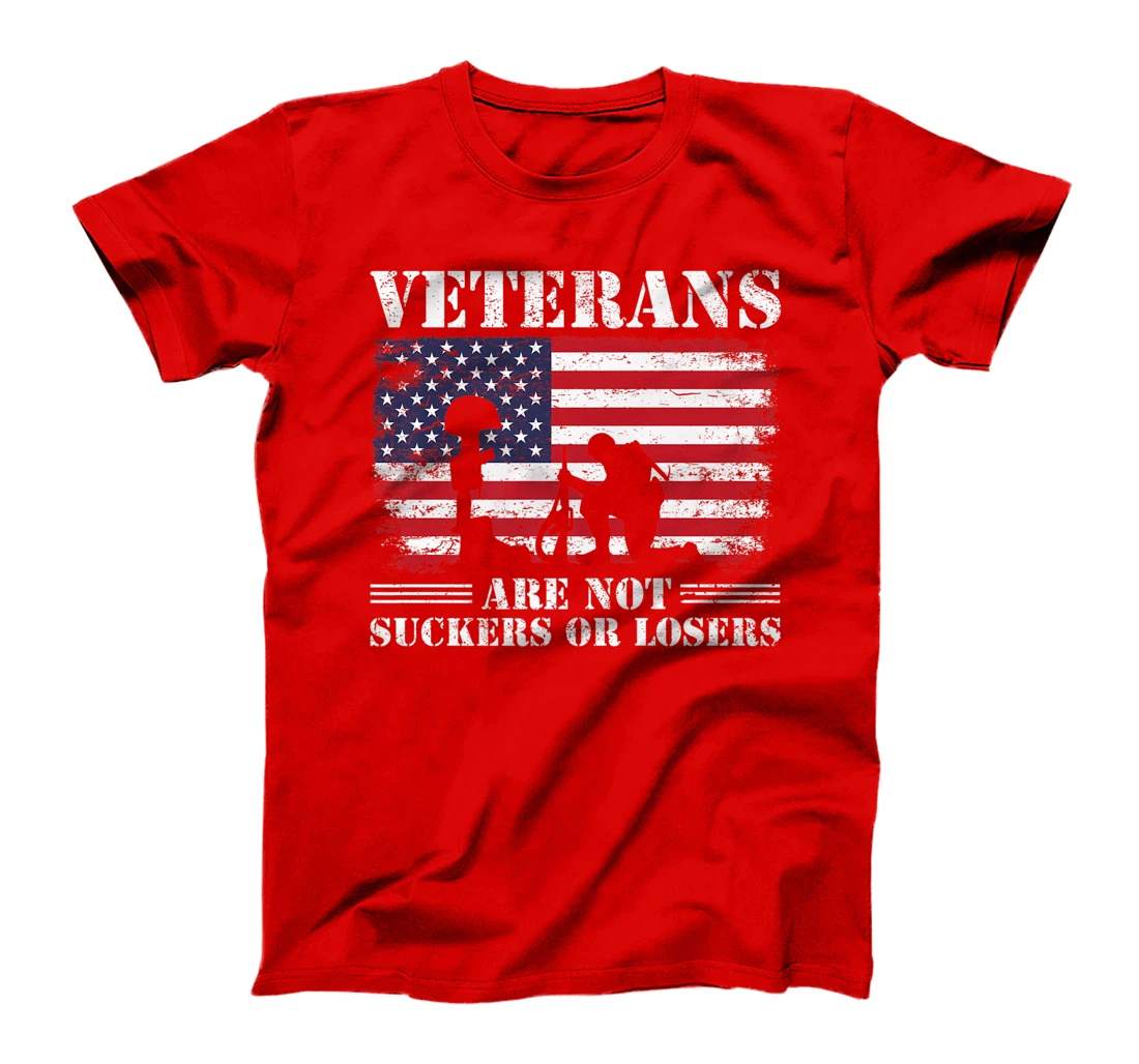 US Veterans Gift Respect Veterans Are Not Suckers Or Losers Premium T-Shirt