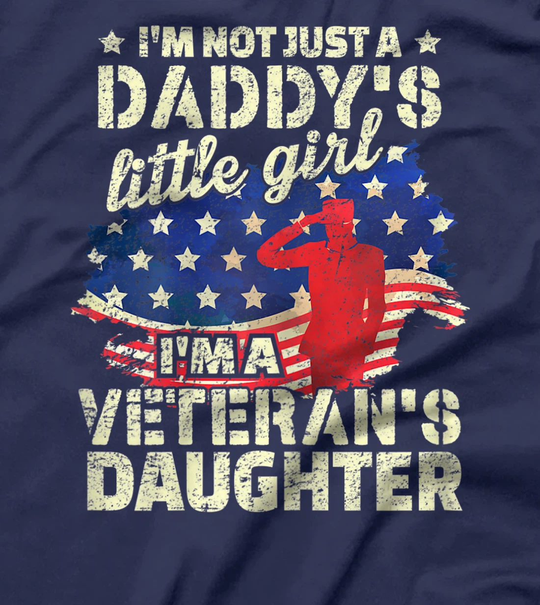 4th of July Proud American Veterans Day - Veteran's Daughter T-Shirt