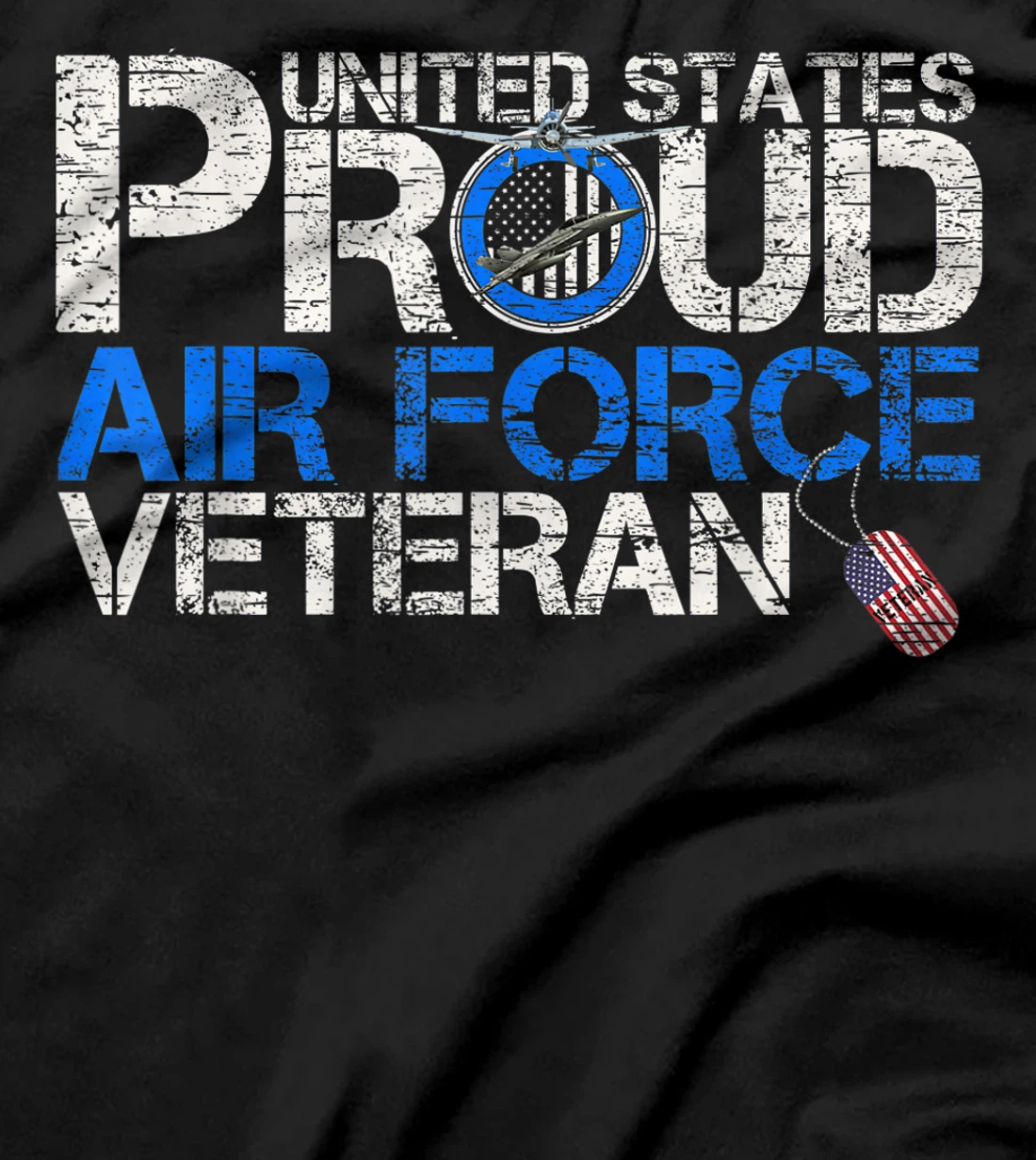 Vintage United States Proud Air Force Veteran U.S Military T-Shirt
