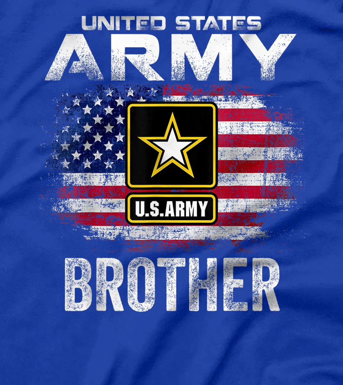 United States Army Brother With American Flag Veteran Gift T-Shirt