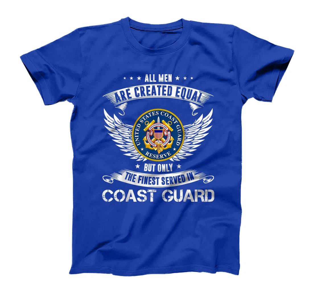 Vintage The Finest Men Is Served In US Coast Guard Veteran T-Shirt